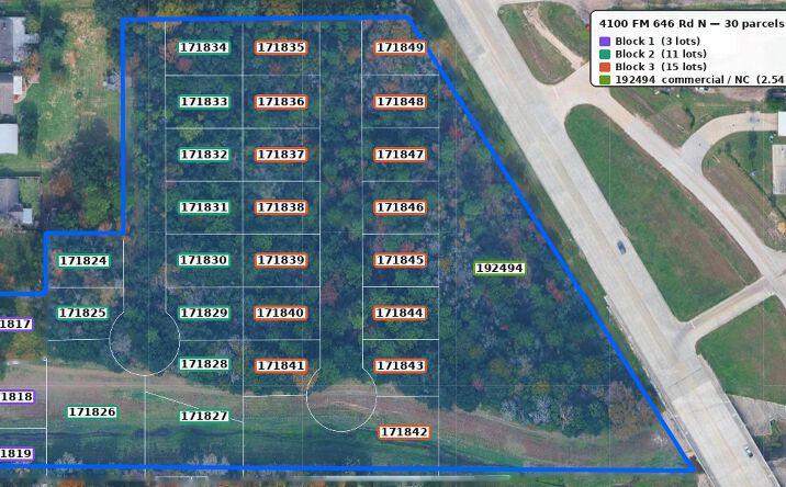 Pictures of Land property located at 4100 FM 646 Rd N, Santa Fe, TX 77510 for sales - image #1