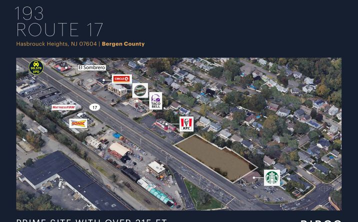 Pictures of Land property located at 193 Route 17, Hasbrouck Heights, NJ 07604 for sales - image #1