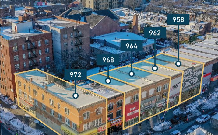 Pictures of Mixed Use, Retail property located at 958 Flatbush Avenue, Brooklyn, NY 11226, 962 Flatbush Avenue, Brooklyn, NY 11226, 964 Flatbush Avenue, Brooklyn, NY 11226, 968 Flatbush Avenue, Brooklyn, NY 11226, 972 Flatbush Avenue, Brooklyn, NY 11226 for sales - image #1