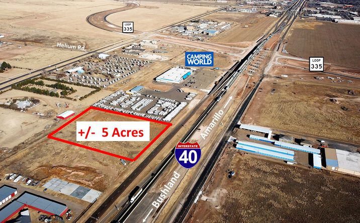 I-40, West of Helium Road, Amarillo