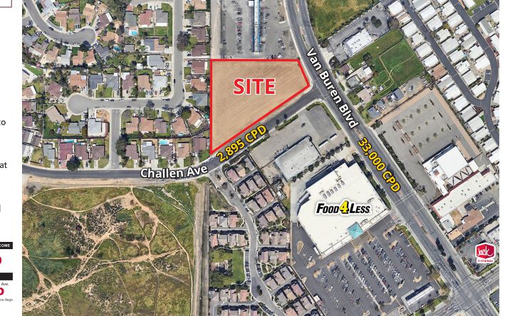 Pictures of Land property located at Van Buren Blvd. & Challen Ave., Riverside, CA 92503 for sales - image #1