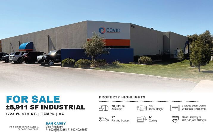 Pictures of Industrial property located at 1723 W. 4th St., Tempe, AZ 65301-3907 for sales - image #1