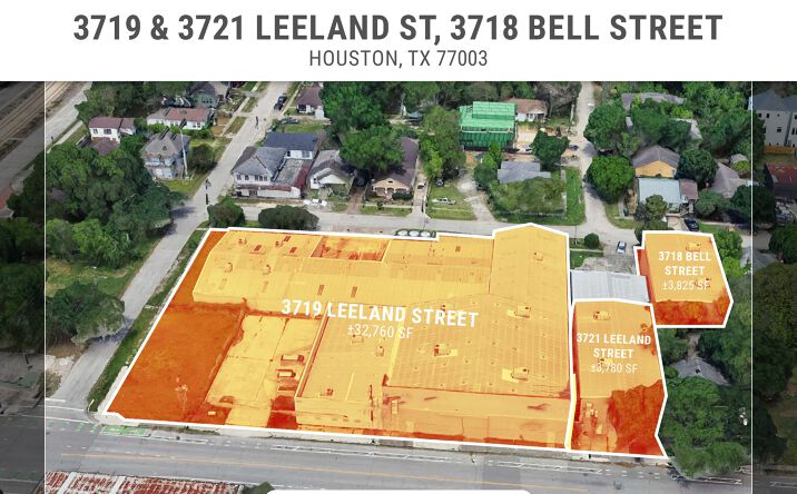 Pictures of Retail, Industrial property located at 3719 Leeland St, Houston, TX 77003, 3721 Leeland St, Houston, TX 77003, 3718 Bell Street, Houston, TX 77003 for sales - image #1