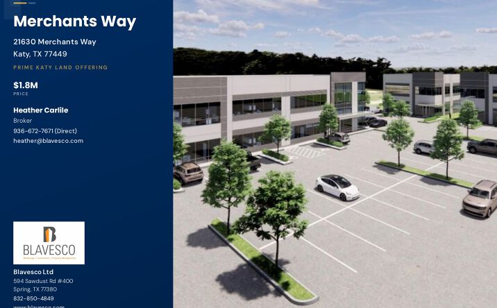 Pictures of Land, Office property located at 21630 Merchants Way, Katy, TX 77449 for sales - image #1