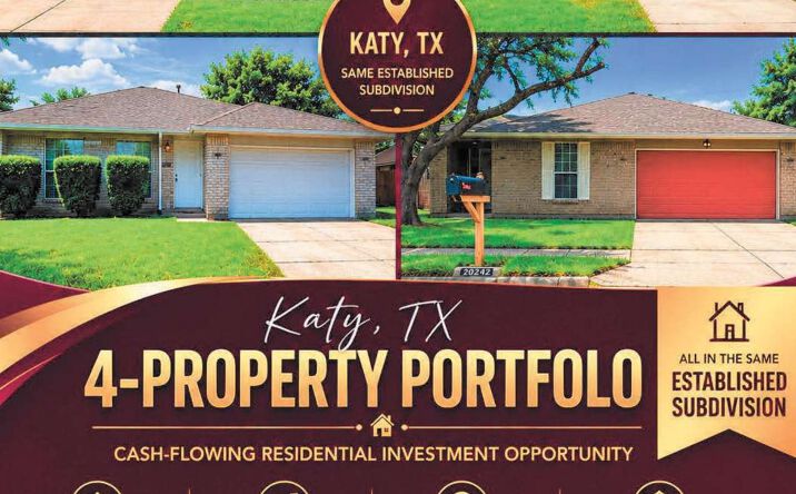 Pictures of Multifamily property located at 2223 Crosscoach Lane, Katy, TX 77449, 20226 Apache Gardens Lane, Katy, TX 77449, 1939 Oakwell Lane, Katy, TX 77449, 20242 Smithfield Crossing Lane, Katy, TX 77449 for sales - image #1