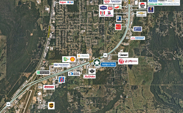 Pictures of Retail, Land property located at SWC of George Nigh Expressway and 14th Street, McAlester, OK 74501 for sales - image #1