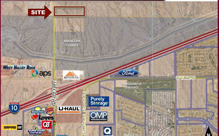 Pictures of Land property located at North Miller Road, Buckeye, AZ 85396 for sales - image #1