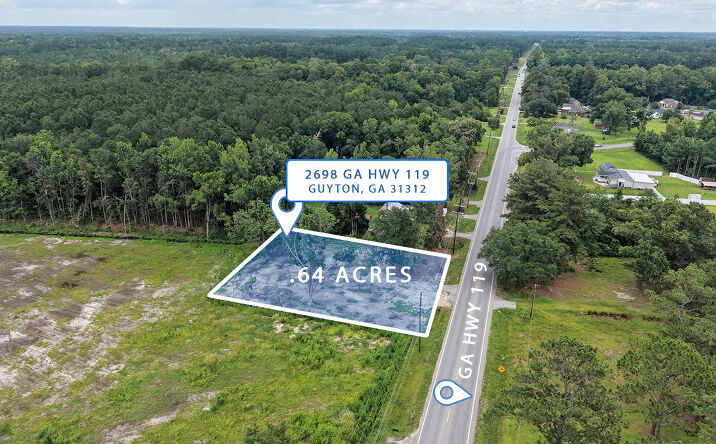 Pictures of Land property located at 2698 Georgia 119, Guyton, GA 31312 for sales - image #1