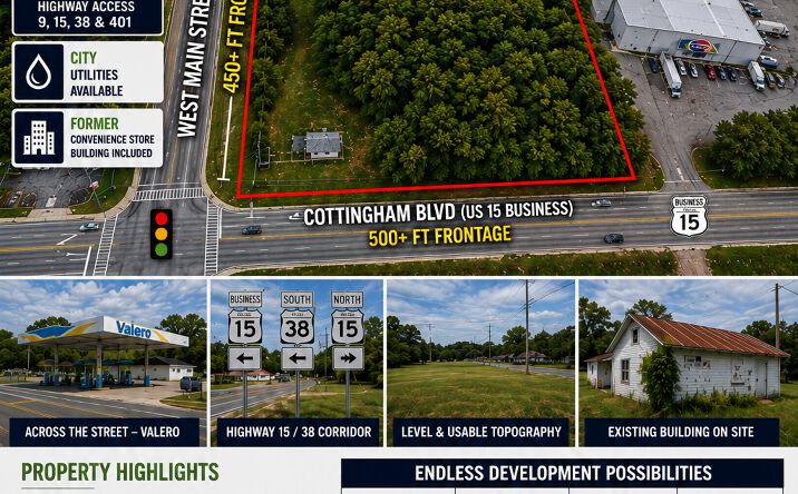 Pictures of Mixed Use, Land, Retail property located at 805 West Main Street, Bennettsville, SC 29512 for sales - image #1