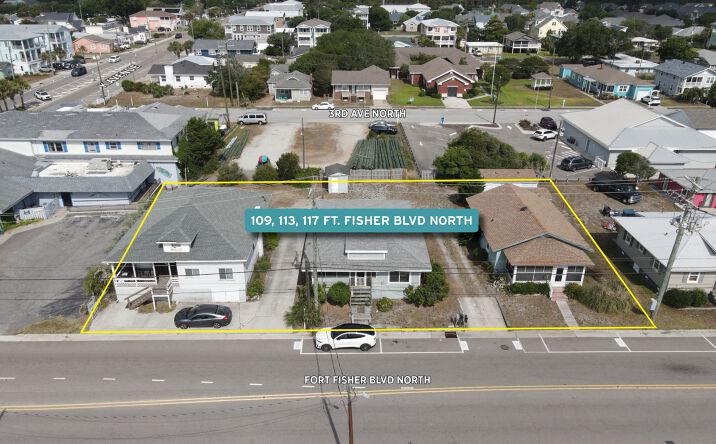 Pictures of Retail, Mixed Use, Land property located at 109 Fort Fisher Boulevard South, Kure Beach, NC 28449 for sales - image #1