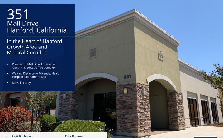 Pictures of Office, Special Purpose property located at 351 Mall Drive, Hanford, CA 93230-5950 for sales - image #1