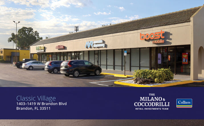 Pictures of Retail property located at 1403–1419 W Brandon Blvd, Brandon, FL 33511 for sales - image #1