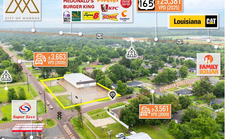 Pictures of Retail property located at 3415 Reddix Lane, Richwood, LA 71202 for sales - image #1
