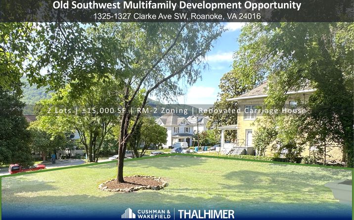 Pictures of Land, Multifamily property located at 1325 Clarke Avenue Southwest, Roanoke, VA 24016 for sales - image #1
