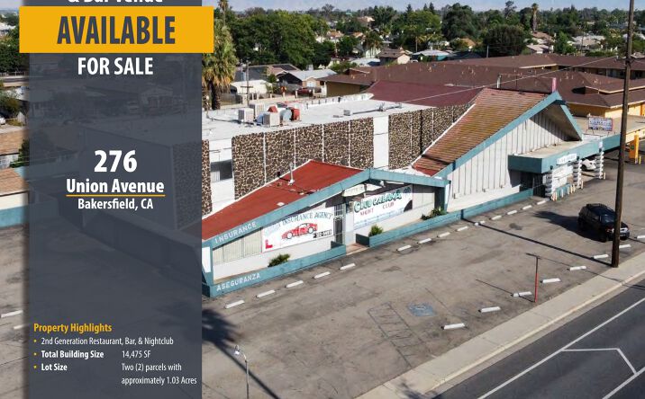 Pictures of Retail, Mixed Use, Special Purpose property located at 276 Union Avenue, Bakersfield, CA 93307 for sales - image #1
