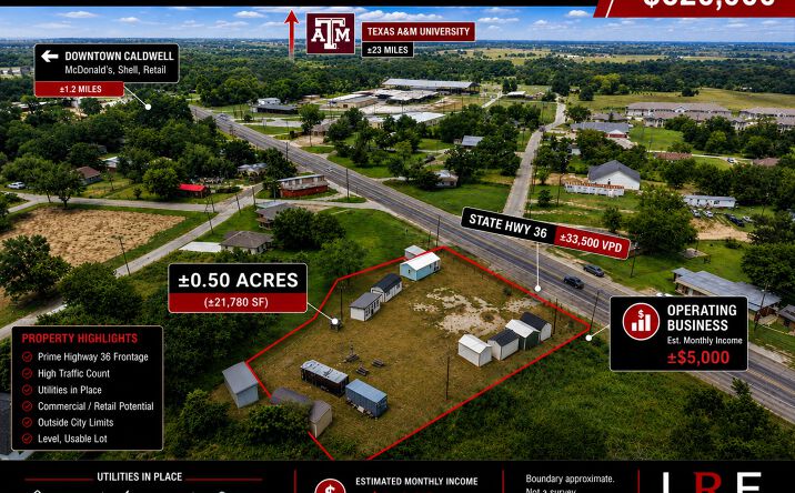 Pictures of Mixed Use, Business for Sale, Retail property located at 1126 Texas 36, Caldwell, TX 77836 for sales - image #1