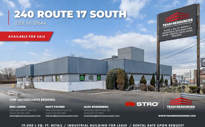 Pictures of Retail, Industrial property located at 240 Route 17 South, Lodi, NJ 07644 for sales - image #1