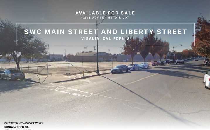 Pictures of Land property located at SWC Main Street and Liberty Street, Visalia, CA 10006-2234 for sales - image #1