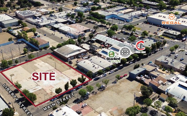 Pictures of Land property located at SWC Main Street and Liberty Street, Visalia, CA 10006-2234 for sales - image #1