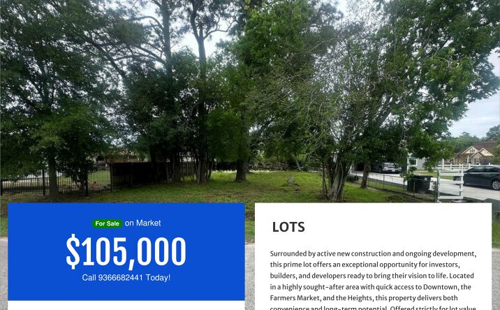 Pictures of Land property located at TBD Druid St, Houston, TX 77091 for sales - image #1