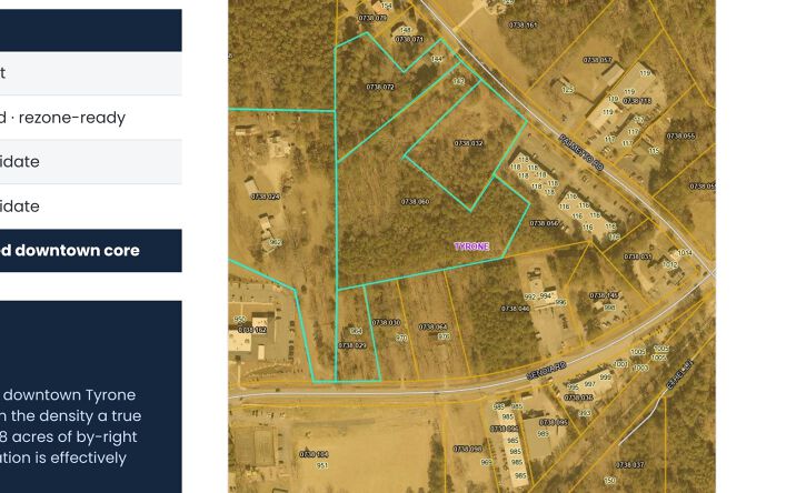 Pictures of Land property located at 142 Palmetto Road, Tyrone, GA 30290, 962 Senoia Road, Tyrone, GA 30290-2063, 144 Palmetto Road, Tyrone, GA 38801, 964 Senoia Road, Tyrone, GA 30290-2063 for sales - image #1