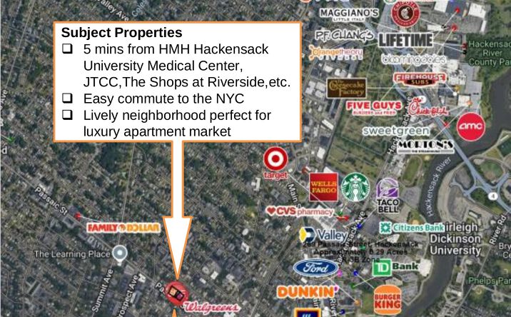 Pictures of Multifamily, Land property located at 269 Passaic St, Hackensack, NJ 07601, 279-293 Passaic St, Hackensack, NJ 07601 for sales - image #1