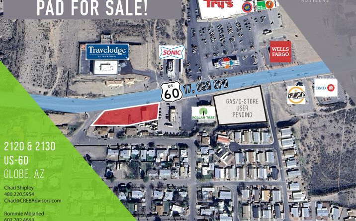 Pictures of Retail property located at 2120 & 2130 US-60, Globe, AZ 25510 for sales - image #1