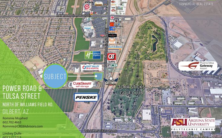 Pictures of Retail, Land property located at Power Road & Tulsa Street, Gilbert, AZ 85295 for sales - image #1