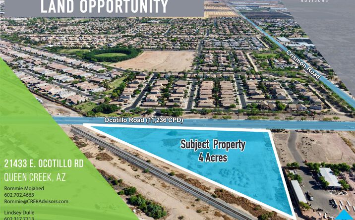 Pictures of Land, Office, Industrial property located at 21433 E Ocotillo Rd, Queen Creek, AZ 85142 for sales - image #1
