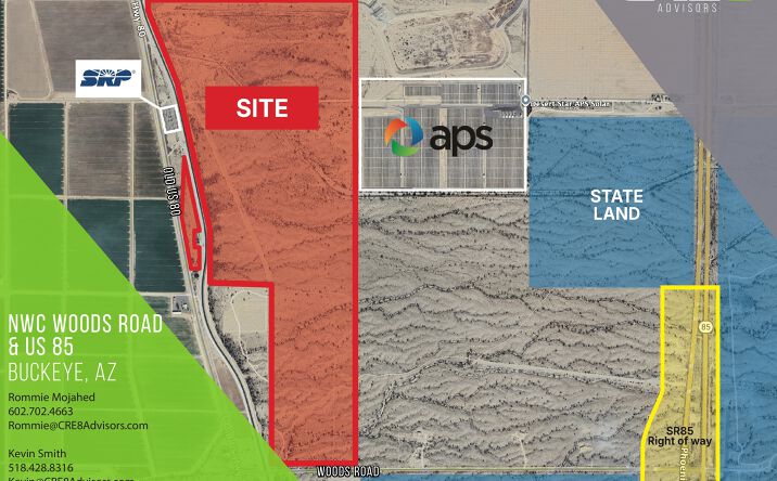 Pictures of Land property located at NWC Woods Road & US 85, Buckeye, AZ 80612 for sales - image #1