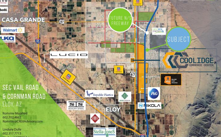 Pictures of Land property located at SEC Vail Road & Cornman Road, Eloy, AZ 85128-8422 for sales - image #1