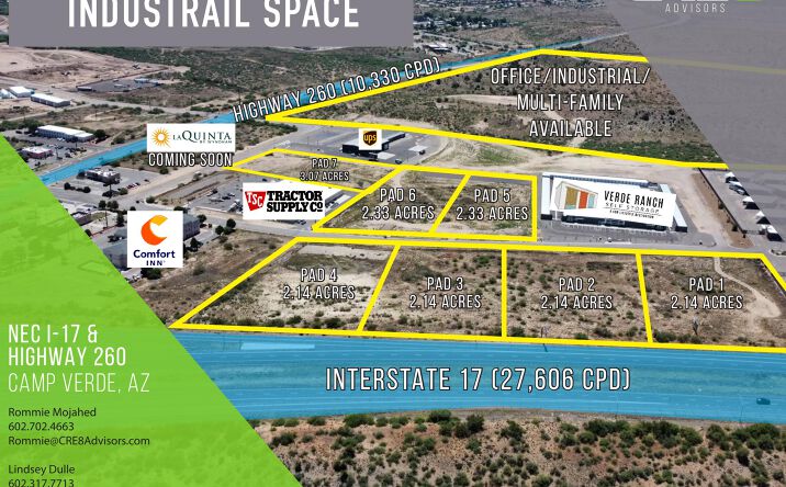 Pictures of Land, Retail, Industrial, Office, Multifamily property located at NEC I-17 & Highway 260, Camp Verde, AZ 85541 for sales - image #1