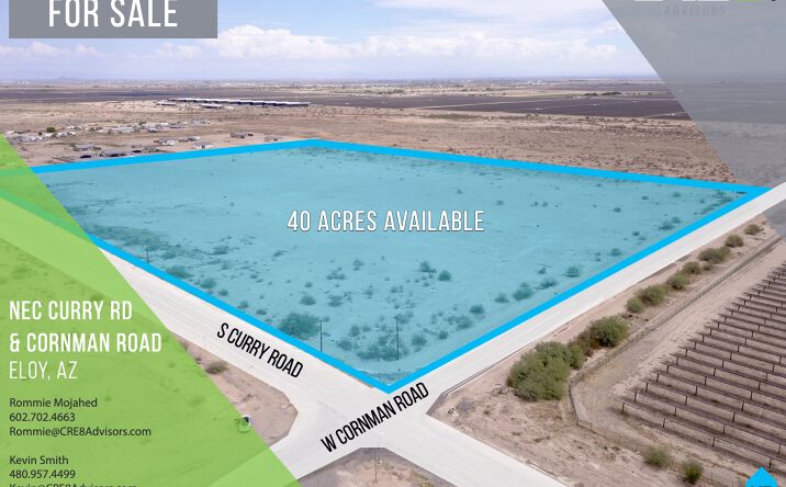 Pictures of Land property located at NEC Cornman & Curry, Eloy, AZ 84057 for sales - image #1