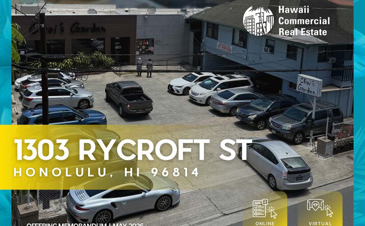 Pictures of Retail, Multifamily property located at 1303 Rycroft St, Honolulu, HI 96814 for sales - image #1