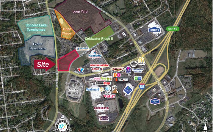 Pictures of Land property located at Coldwater Ridge Drive, Kannapolis, NC 28083 for sales - image #1