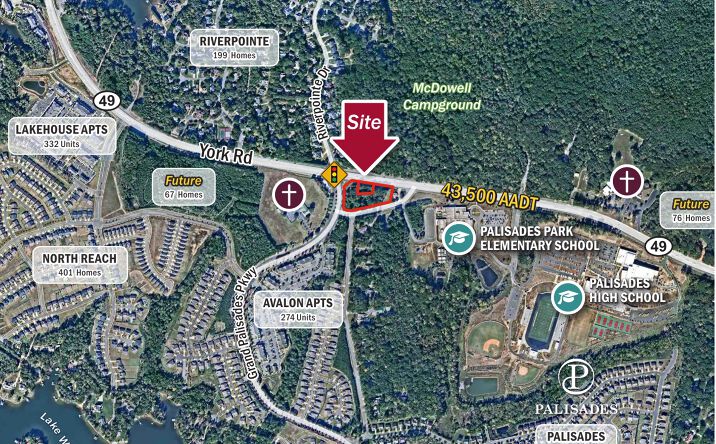 Pictures of Retail, Land property located at 11952 McDowell Forest Dr, Charlotte, NC 28278 for sales - image #1
