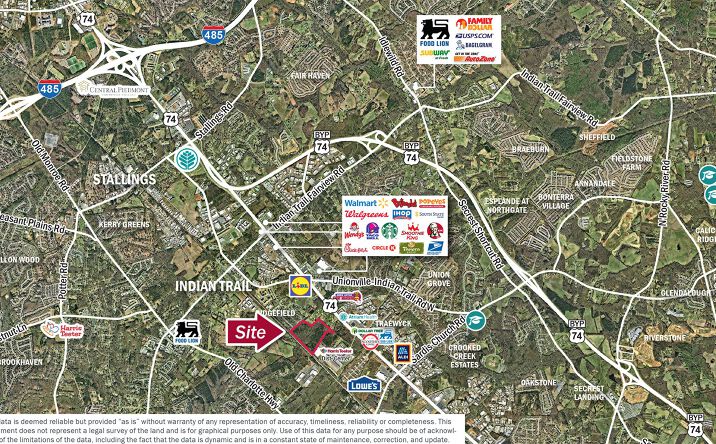 Pictures of Land property located at Off Highway 74, Indian Trail, NC 28079 for sales - image #1