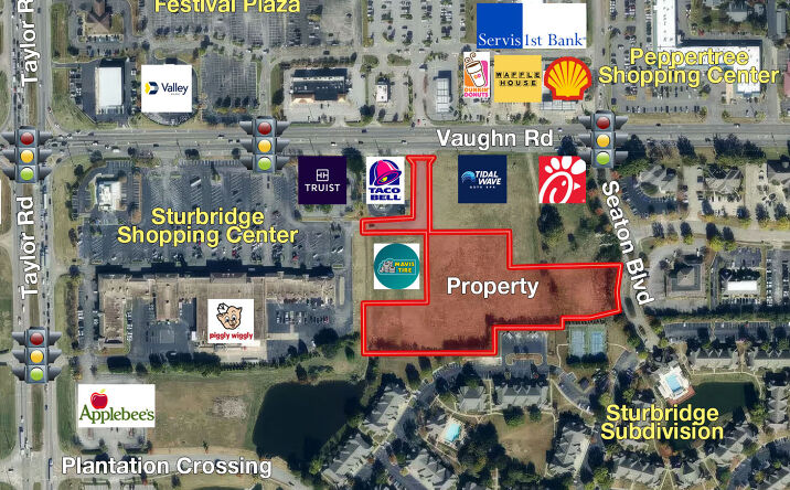 Pictures of Land property located at 8031 Vaughn Rd, Montgomery, AL 36116 for sales - image #1