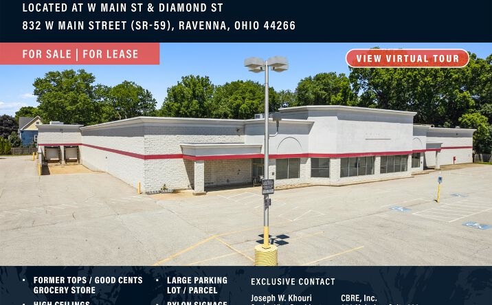 Pictures of Retail property located at 832 West Main Street, Ravenna, OH 44266 for sales - image #1