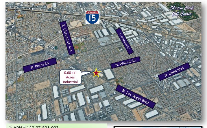 Pictures of Land property located at N. Las Vegas Blvd and Walnut, Las Vegas, NV 89115 for sales - image #1