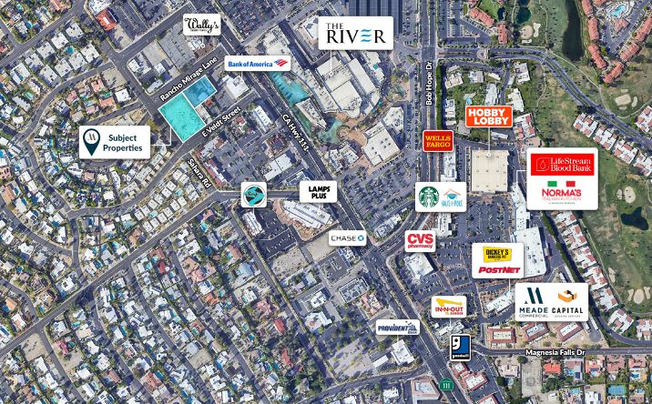 Pictures of Retail, Office, Hospitality property located at 42462-4214 Rancho Mirage Lane, Rancho Mirage, CA 92270 for sales - image #1