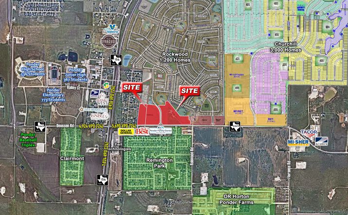 Pictures of Retail, Mixed Use, Land property located at 250 Farm to Market Road 2449, Ponder, TX 76259 for sales - image #1