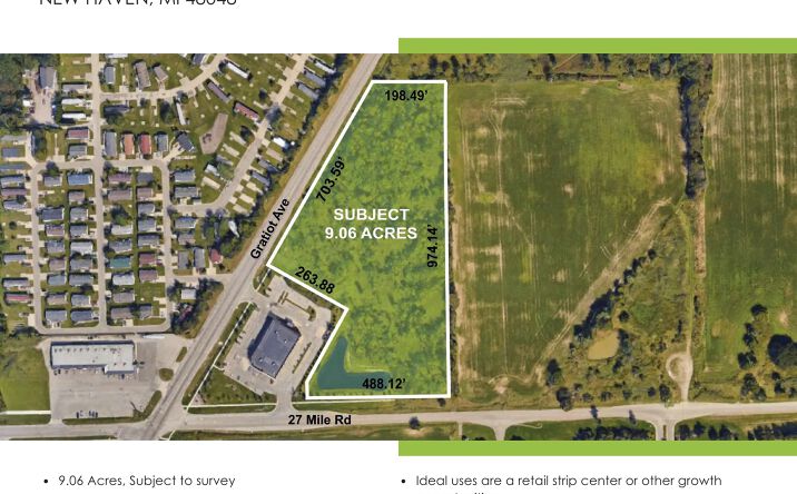 Pictures of Land property located at Gratiot Ave & 27 Mile Rd, New Haven, MI 48048 for sales - image #1