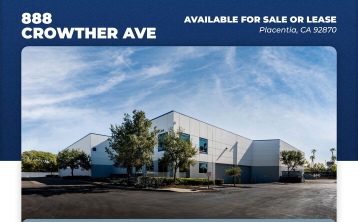 Pictures of Industrial property located at 888 Crowther Ave, Placentia, CA 92870 for sales - image #1