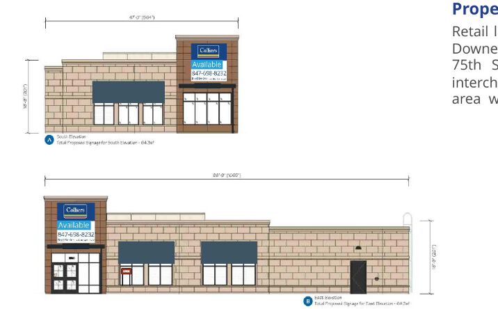 Pictures of Retail property located at 1206-1530 75th St, Downers Grove, IL 60516 for sales - image #1