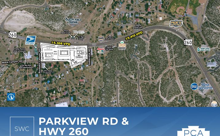 Pictures of Land, Retail property located at Parkview Rd & HWY 260 | SWC, Heber, AZ 85928 for sales - image #1