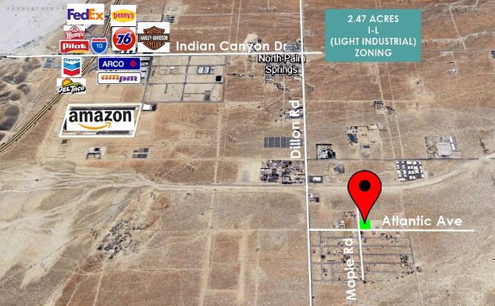 Pictures of Land, Self Storage, Special Purpose property located at Atlantic Avenue, Desert Hot Springs, CA 92240 for sales - image #1