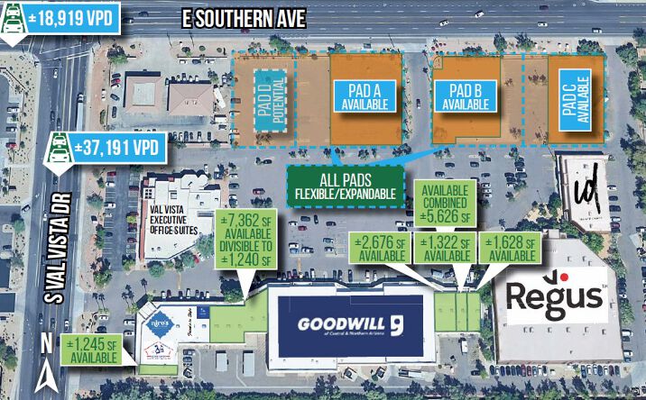 Pictures of Retail property located at 3651 East Southern Avenue, Mesa, AZ 85206 for sales - image #1