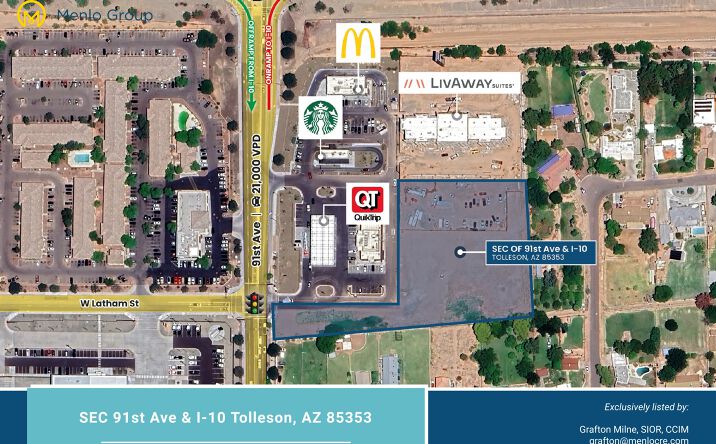 Pictures of Land property located at SEC 91st Avenue & Interstate 10, Tolleson, AZ 85353 for sales - image #1