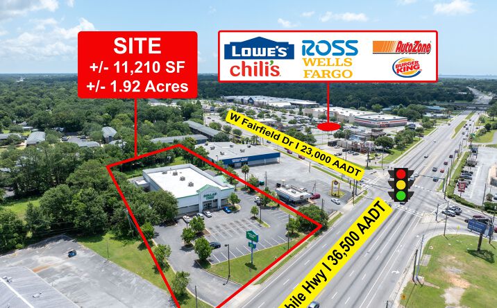 Pictures of Retail property located at 4510 MOBILE HWY, PENSACOLA, FL 32506-3538 for sales - image #1